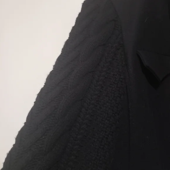 Veronica beard Arshia mixed media jacket black size 4